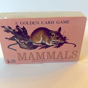 Vintage Golden Press 1961 “Mammals” A Golden Card Game